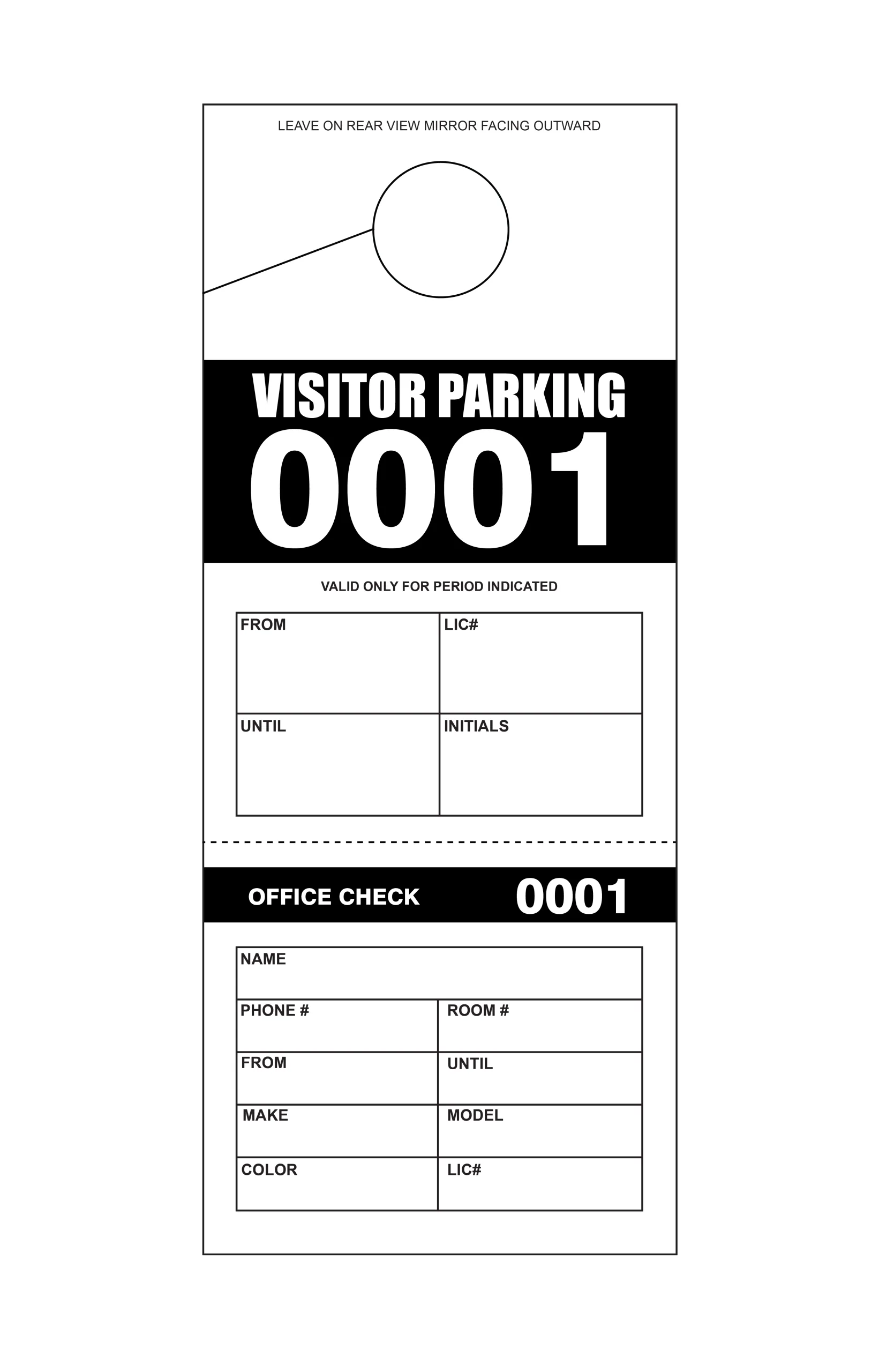 2 Part Visitor Parking Permit - Image 8