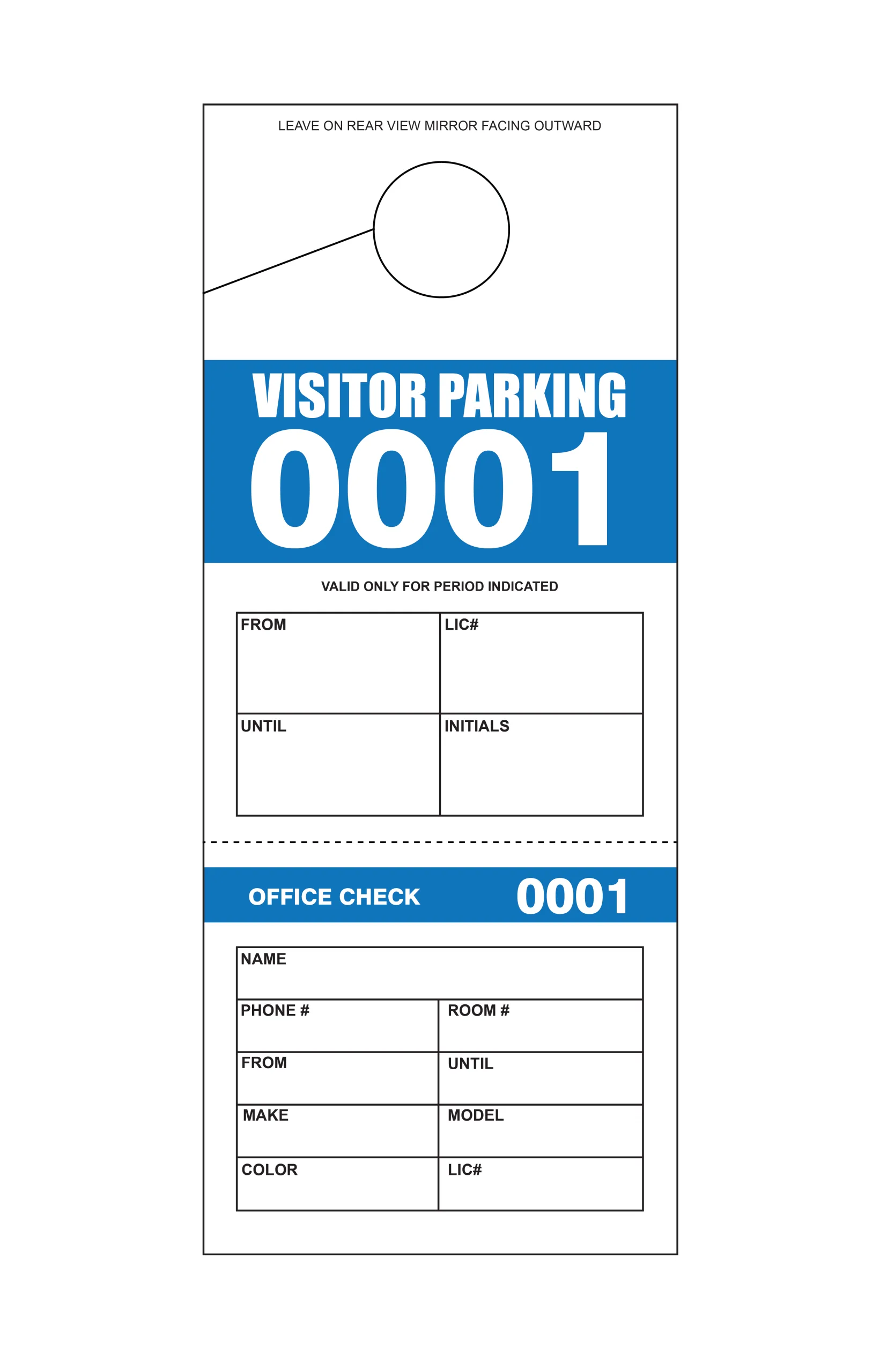 2 Part Visitor Parking Permit - Image 6