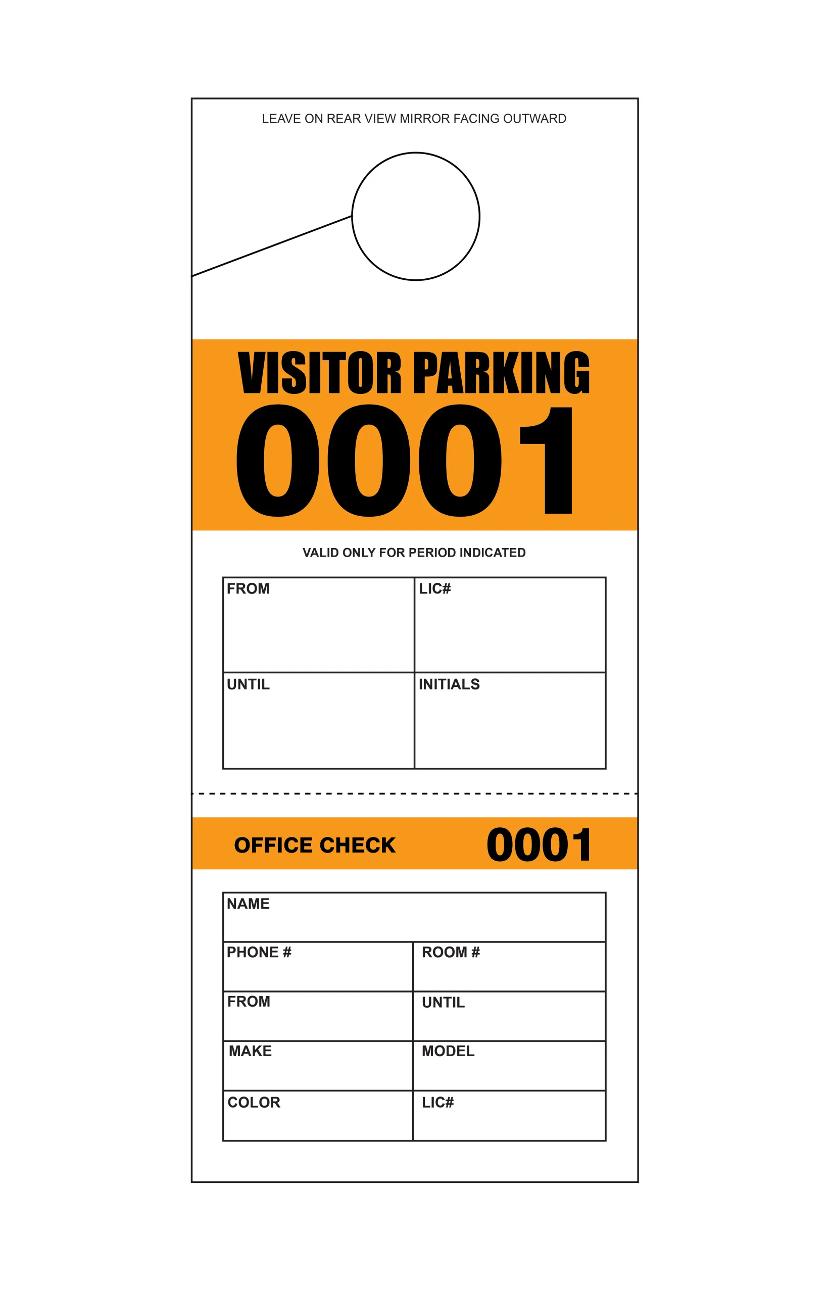 2 Part Visitor Parking Permit - Image 3