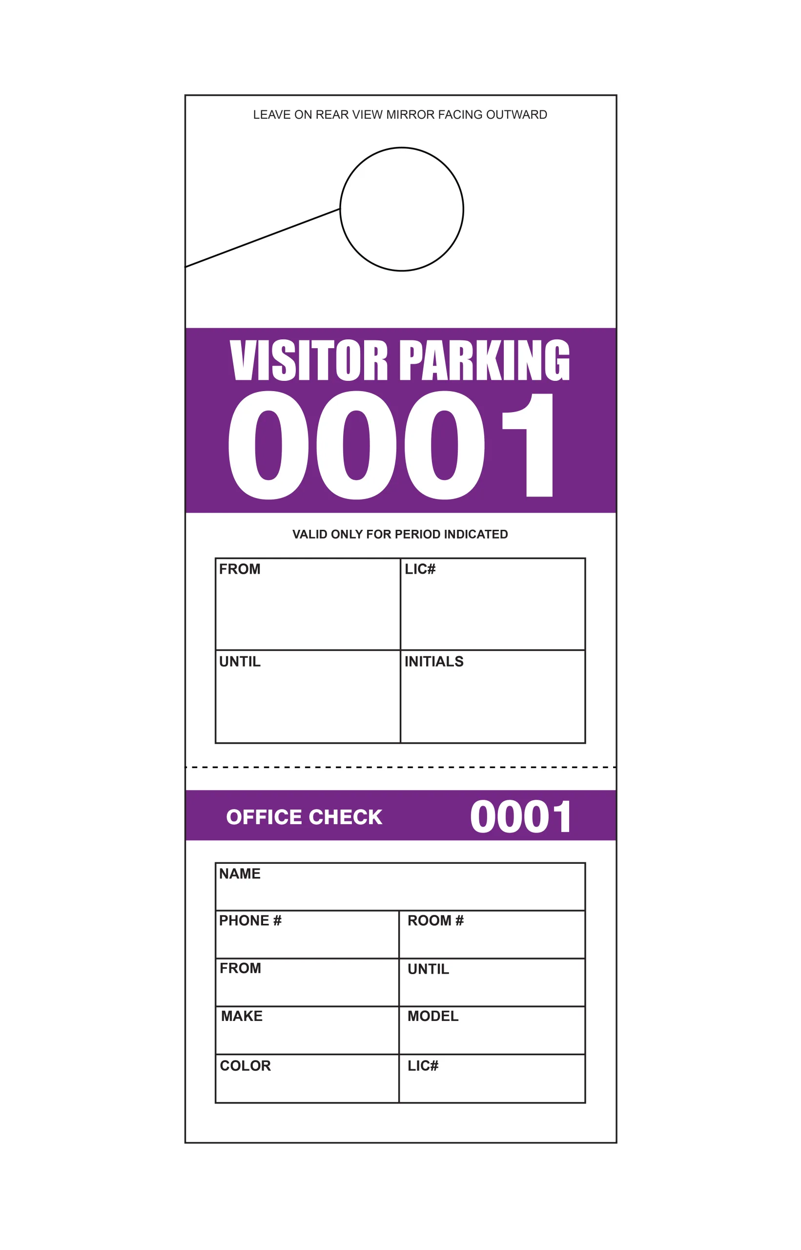 2 Part Visitor Parking Permit - Image 7