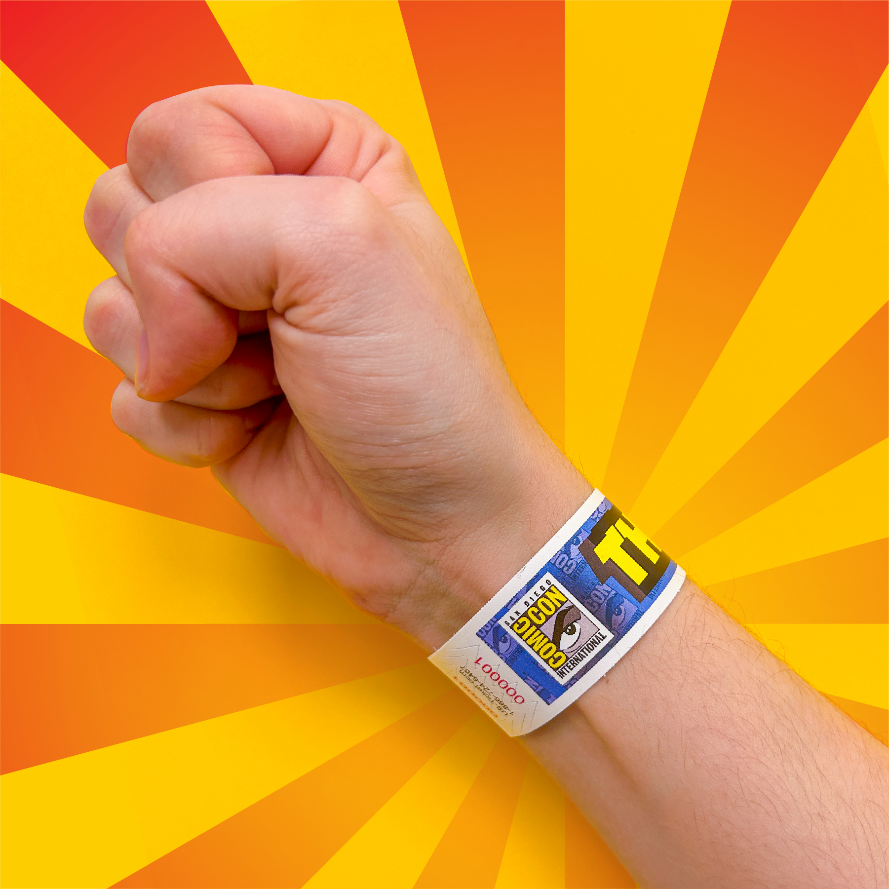 Ticket String Custom PolyPro Wristbands - US-TICKET